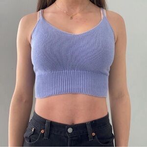 Brandy Melville Purple Ribbed Tank